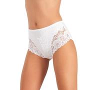 JADEA 12 Pezzi Slip Vita Alta Effetto Pancerina Donna 792 Pizzo e Cotone Modal