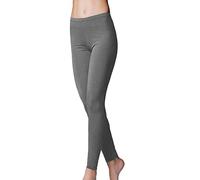 JADEA 2 Leggings Pantacollant Donna 4192 Morbido Cotone Elasticizzato, Grigio, M