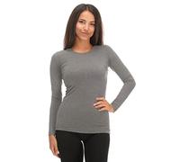 JADEA 2 Maglie Girocollo Donna 4055 Manica Lunga in Cotone Elasticizzato