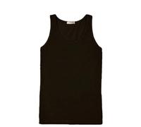 JADEA 283 - Canotta Bambina Spalla Larga in Cotone Elasticizzato e Traspirante - Comfort Perfetto per Giornate Calde e attività Quotidiane, (Nero, 9/10 Anni)