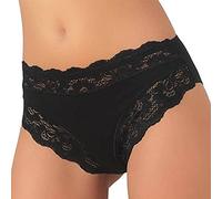 JADEA 3 Paia Slip Classici Donna in Cotone Elasticizzato Taglia Colore e Modello a Scelta (IT, Testo, L, Regular, Regular, Nero-2)