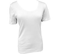 JADEA 3 Pezzi Maglia Donna Mezza Manica 9206 in Interlock, Bianco, 4