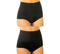 JADEA 3 Slip Donna Modello culotta Cotone bielastico Bianco o Nero 7005 (IT, Testo, XL, Regular, Regular, Nero)