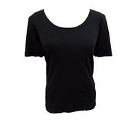 JADEA 3 t-Shirt Mezza Manica Donna Caldo Cotone Interlock Art. 9206 (6, Nero)