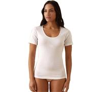 JADEA 3 t-Shirt Mezza Manica Donna in Cotone Mercerizzato Profilo Raso Art. 9005 (6, Bianco)