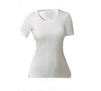 JADEA 3 t-Shirt Mezza Manica Donna in Cotone Mercerizzato Profilo Raso Art. 9005 (3, Bianco)