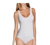 JADEA 6 Pezzi Body Donna spalla Larga 4152 in Cotone Elasticizzato (Bianco, XS)