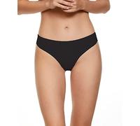 JADEA 6 Pezzi Slip Brasiliana Donna 8015 Cotone Elasticizzato con Delicato Ricamo Semitrasparente. Nero 3/S