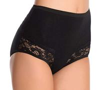 JADEA 6 Pezzi Slip Culotta Donna con Inserto in Pizzo 06 Cotone Elasticizzato