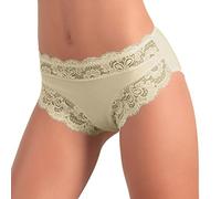 JADEA 6 Pezzi Slip Donna 742 in Cotone con Inserti in Pizzo