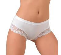 JADEA 6 Pezzi Slip Short Donna 522 Cotone Modal con Inserti in Pizzo