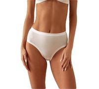 JADEA 786-6 Pezzi - Slip Midi Donna in Cotone Modal: Comfort Estremo e Design Elegante con Rifiniture di qualità, Bianco, M