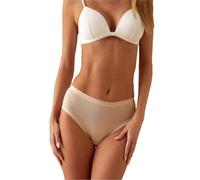 JADEA 786-6 Pezzi - Slip Midi Donna in Cotone Modal: Comfort Estremo e Design Elegante con Rifiniture di qualità, Cipria, S