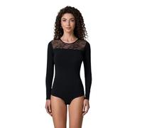 JADEA Body Sotto giacca donna manica lunga pizzo 4404 (Nero, S)