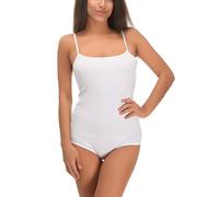 JADEA Body Top Donna Spalla Stretta Cotone Elasticizzato. Disponibile nei Colori Bianco o Nero
