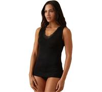 Canotta Donna spalla Larga Jadea 9201 Inserti in Macramè in Interlock