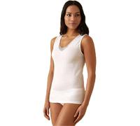 Canotta Donna spalla Larga Jadea 9201 Inserti in Macramè in Interlock