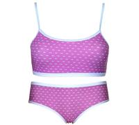 JADEA Coordinato Intimo Bimba Completo Ragazza Top Brassiere e Slip Varie Fantasie (189 Fuxia, 7/8 Anni-122/128 Cm)