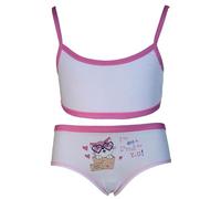 JADEA Coordinato Intimo Bimba Completo Ragazza Top Brassiere e Slip Varie Fantasie (Serigr., 11/12 Anni)