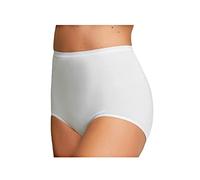 JADEA CULOTTA Donna 3 E 6 Pezzi, Slip Donna Vita Alta, Slip Donna in Cotone Modal Fianco Alto 029 (6 Pezzi Nero, 7)