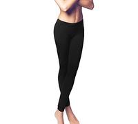 JADEA leggings donna art. 4192 cotone elasticizzato (s/m, nero)