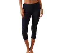 JADEA - Leggings Donna Modello Capri Art. 4266 - in Fresco Cotone Stretch Traspirante, vestibilità Comoda ed Elasticizzata, Ideale per Outfit Estivi, Sportivi e Casual, Blu, XL