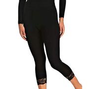 Jadea Leggings Donna Modello Capri 4319 in Pizzo Nero S
