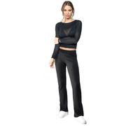 Jadea Leggings in maglia a coste Pantaloni Donna vari colori 4663