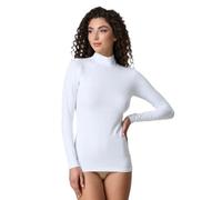 Jadea Maglia Lupetto Manica Lunga Donna 4057 Cotone Elasticizzato Bianco L