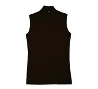 JADEA Lupetto Donna Smanicato in Cotone Elasticizzato - Comfort e Stile per Tutte Le Occasioni,Nero,L