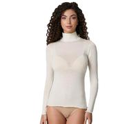 JADEA Lupetto, Maglia Donna Dolcevita, Modal e Cashmere, Elasticizzata, Manica Lunga, Modello 4056 Colore Latte, Taglia S