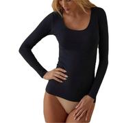 Maglia Donna Manica Lunga con Scollo Lollo in Cotone Elasticizzato JADEA 4056