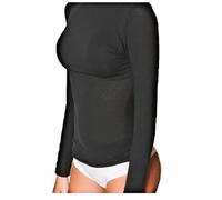JADEA Maglia Cashmere Manica Lunga, Scollo a Barca, Sottogiacca Donna, Disponibile Anche Manica Lunga e Mezza Manica Collo Alto (1 Pezzo Nero 4064, 38-40 S)