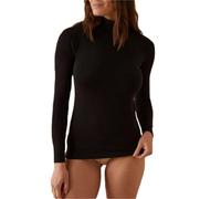 JADEA Maglia Donna 4267 Dolcevita a Manica Lunga in Cotone Elasticizzato - Stile Elegante e Confortevole per Autunno/Inverno - Ideale Anche Come Sottogiacca (L, Nero)