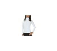 JADEA Maglia Dolcevita Donna Manica Lunga Cotone Elasticizzato. Disponibile in Vari Colori (XL, Bianco)