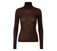 JADEA Maglia Donna 4066 Dolcevita Manica Lunga in Modal e Cashmere (Caffe', S)