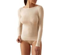 Jadea Maglia Donna 4064 Modal e Cashmere Scollo a Barca Manica Lunga Latte L