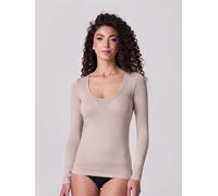 Jadea Maglia Donna Manica Lunga con Scollo Lollo Ampio in Cotone Elasticizzato 4