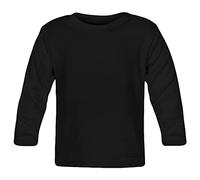 JADEA Maglia Girocollo Bambina 263 Manica Lunga in Cotone Elasticizzato, NERO 3-4 anni