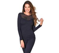 JADEA Maglie Donna in Cotone Elasticizzato Modelli Moda - Ultimi arrivi - Eleganti e Confortevoli (IT, Testo, M, Regular, Regular, 4530 Nero)