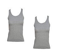 JADEA Offerta 2 Pezzi Canotta Donna in Cotone Elasticizzato, Canotta Donna Spalla Larga, Camiciola Multipack 80234182 (2 Pezzi Grigio, L)