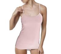 JADEA Offerta 2 Pezzi Canotta Donna in Cotone Elasticizzato, Canotta Donna Spalla Stretta, Top Donna, Camiciola Multipack 80234179 (2 Pezzi Cipria, L)