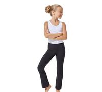 JADEA - Pantaleggings Nambina a Zampa - in Cotone Elasticizzato, Comodi e Versatili, vestibilità Perfetta per Ogni Giorno - Leggings a Zampa d’Elefante Nambina - Nero, 11/12 Anni