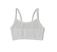 JADEA Reggiseno Brassiere per Bambina in Cotone Traspirante - Morbido e Adattabile, Comfort garantito(Bianco 7-8 Anni)