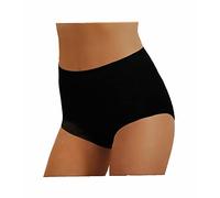 JADEA -Slip CULOTTA Vita Alta Donna in Cotone Modal Art. 787 - Confezione da 6 Pezzi - Disponibile nei Colori Bianco e Nero (6 Pezzi Nero, 5)