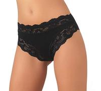 JADEA Slip Donna Art. 742 6 Pezzi in Cotone Modal (Nero, 4)