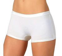 Jadea Slip Donna Boxer Sport 509 – Cotone elasticizzato e modal – Bianco – 3 pz