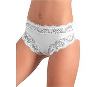 JADEA Slip Donna in Cotone Elasticizzato 6-12 Pezzi Slip Donna Midi Art 742 (6 Pezzi..Bianco, 4)