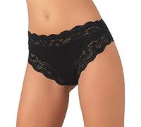 JADEA Slip Donna in Cotone Elasticizzato, Offerta 6-12 Pezzi, Slip Donna Midi Art 742 (6 Pezzi..Nero, 5)