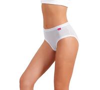 JADEA - Slip Donna Midi a Vita Alta in Cotone Modal, Confezione da 3 Pezzi, Bianco, Taglia 3